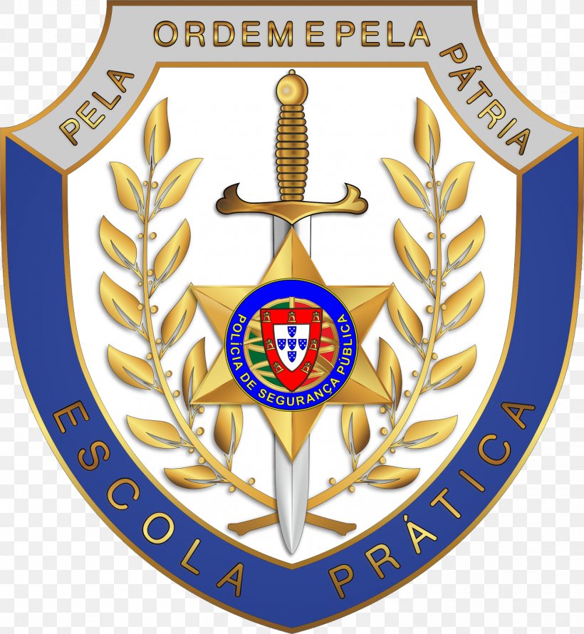 Badge Polícia De Segurança Pública Police Emblem Law Enforcement Agency, PNG, 1473x1600px, Badge, Coat Of Arms, Crest, Emblem, Heraldry Download Free