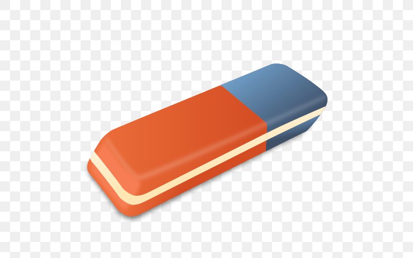 Eraser Natural Rubber Pencil Stationery, PNG, 512x512px, Eraser, Drawing, Kohinoor Hardtmuth, Natural Rubber, Orange Download Free