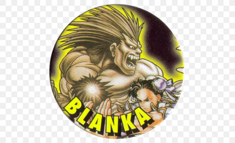 Street Fighter II: The World Warrior Blanka Capcom Tazos Video Game, PNG, 500x500px, Street Fighter Ii The World Warrior, Auction, Blanka, Capcom, Dots Per Inch Download Free