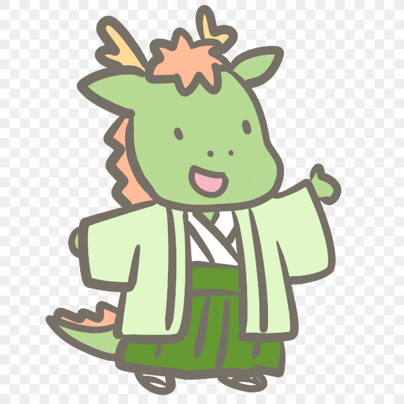 Deer Horse Cartoon Character Green, PNG, 1200x1200px, Cute Dragon, Biology, Cartoon, Character, Character Created By Download Free
