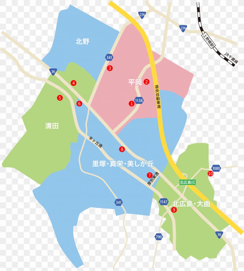 Kitano 3 Jo Hiraoka 2 Jo Satozukamidorigaoka Hiraokakoen Real Estate, PNG, 3370x3748px, Real Estate, Area, Map, Organism, Sapporo Download Free