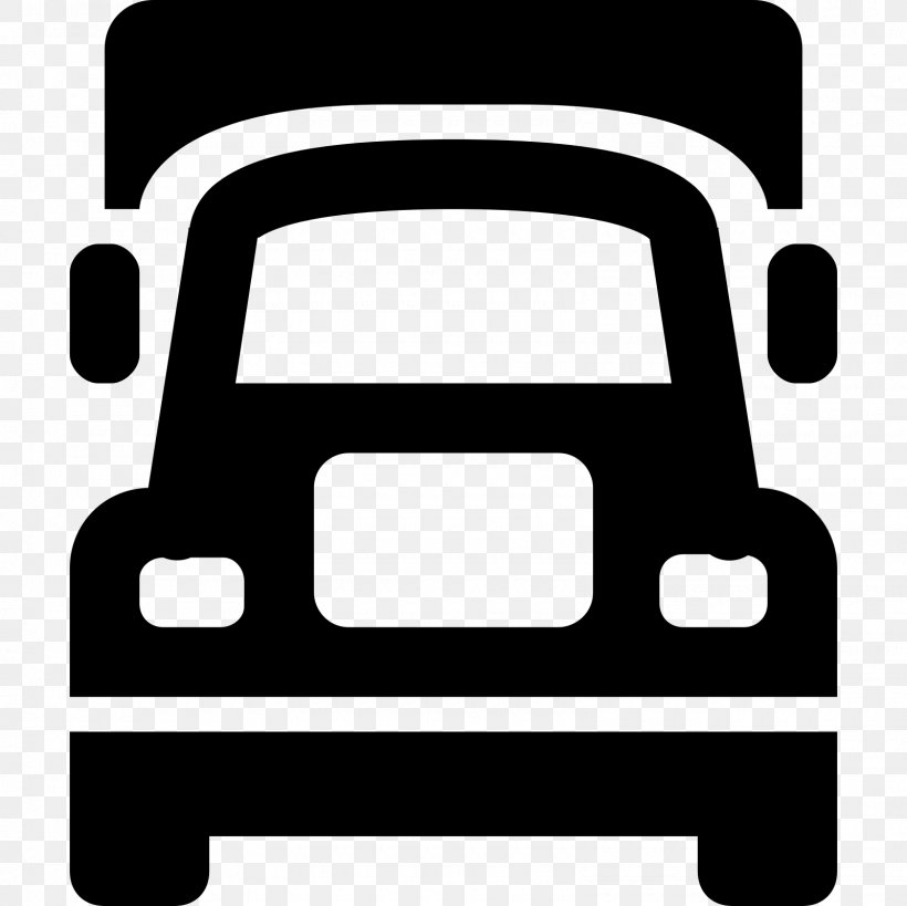 Semi-trailer Truck Van, PNG, 1600x1600px, Truck, Area, Black, Black And White, Icon Design Download Free