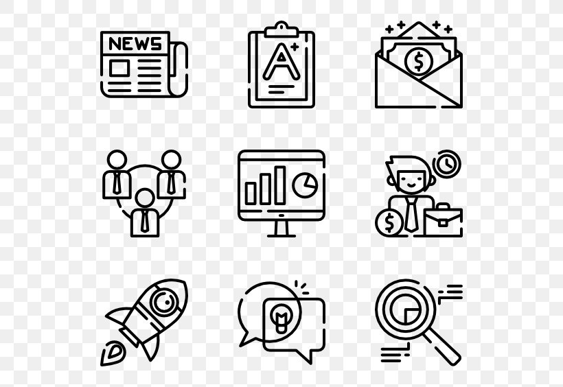 Office Elements, PNG, 600x564px, Symbol, Area, Art, Black, Black And White Download Free