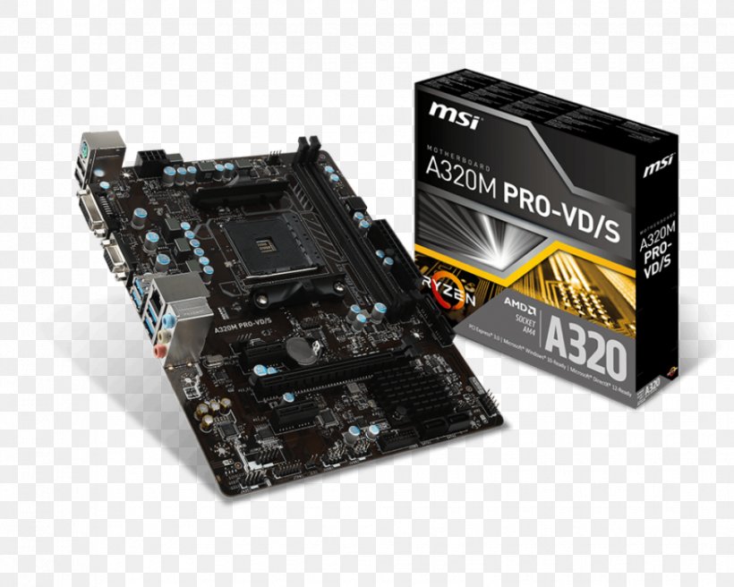 Msi Precision Specialty Instruments - Socket AM4 Motherboard MSI A320M GAMING PRO ASROCK A320M AMD AM4 CPU Socket PNG