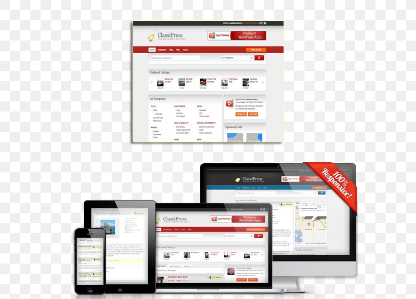 Web Page WordPress Responsive Web Design Classified Advertising, PNG, 590x590px, Web Page, Brand, Classified Advertising, Electronics, Html Download Free