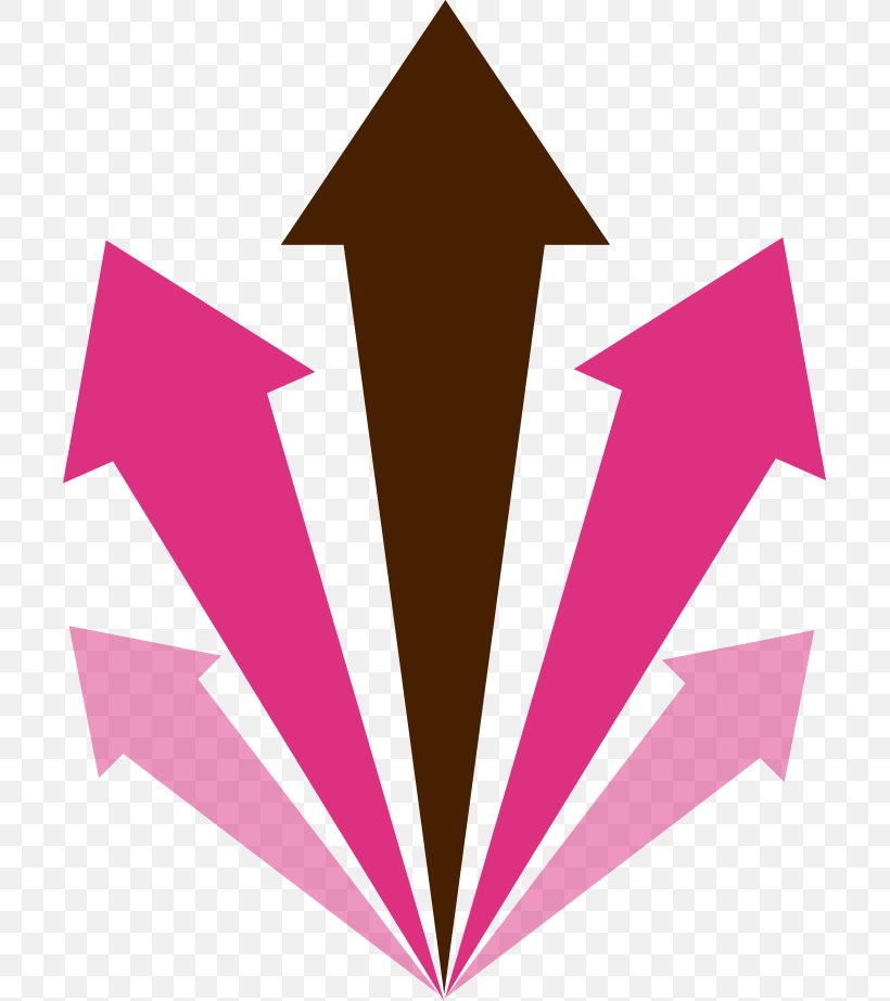 Arrow Pink Icon, PNG, 703x923px, Pink, Color, Magenta, Triangle Download Free
