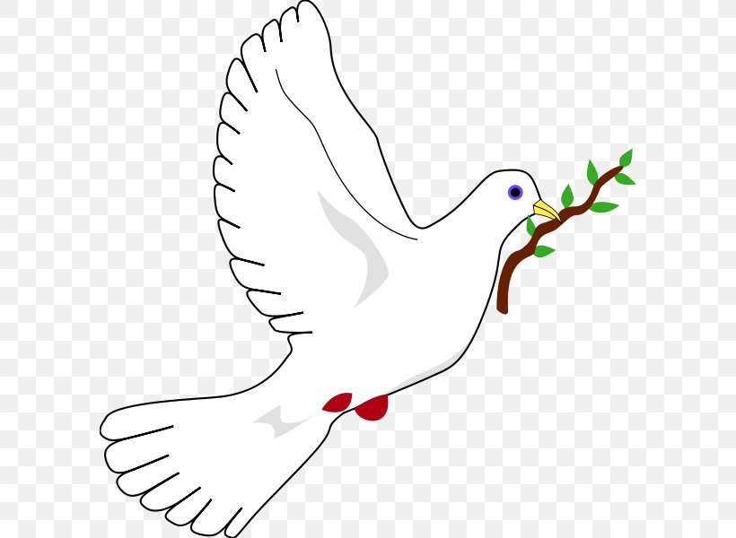 Columbidae Doves As Symbols Peace Symbols, PNG, 598x600px, Watercolor, Cartoon, Flower, Frame, Heart Download Free