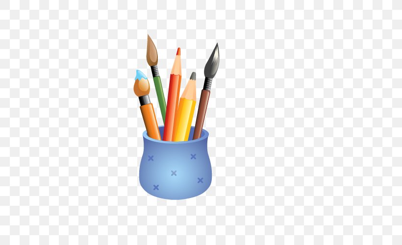 Euclidean Vector Palette Pencil Drawing, PNG, 500x500px, Palette, Art, Brush, Color, Colored Pencil Download Free