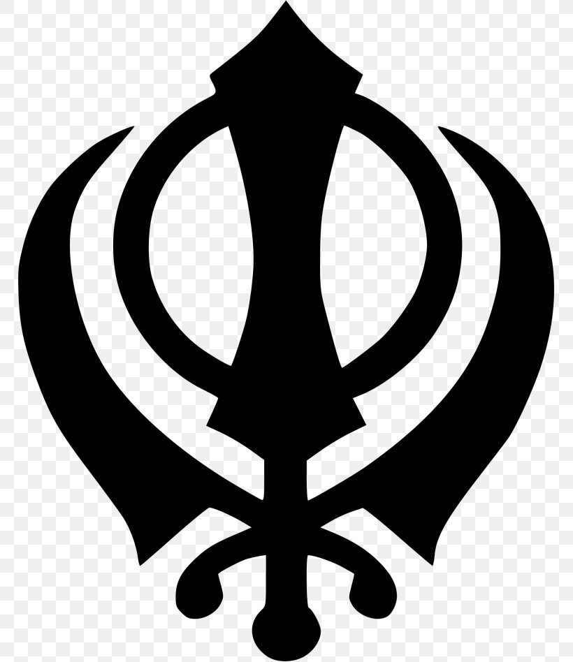 Khanda Sikhism Religion Symbol, PNG, 768x948px, Khanda, Black And White, Emblem Of Iran, Five Ks, Golden Temple Download Free