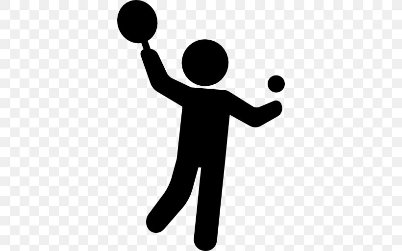 Racket Ping Pong Paddles & Sets Tennis Ball, PNG, 512x512px, Racket, Badmintonracket, Ball, Ball Game, Black And White Download Free