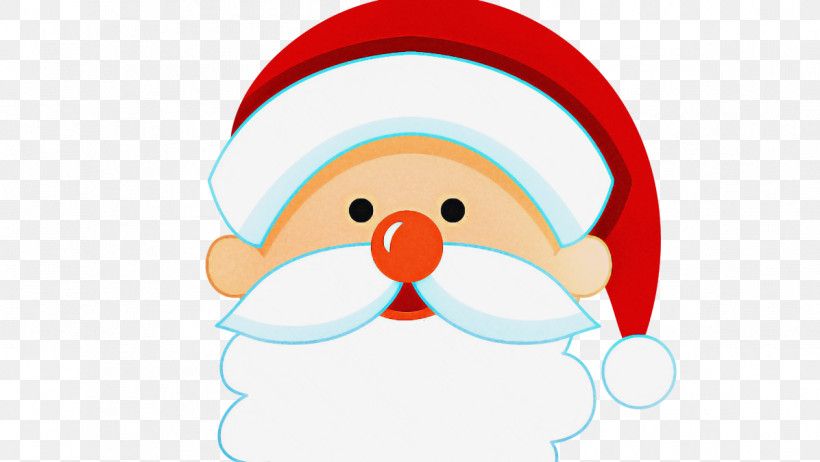 Santa Claus, PNG, 1196x675px, Cartoon, Christmas, Nose, Santa Claus Download Free