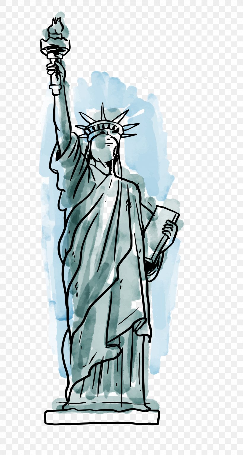 Statue Of Liberty, PNG, 1700x3190px, Statue Of Liberty, Art, Artwork, Drawing, Fictional Character Download Free