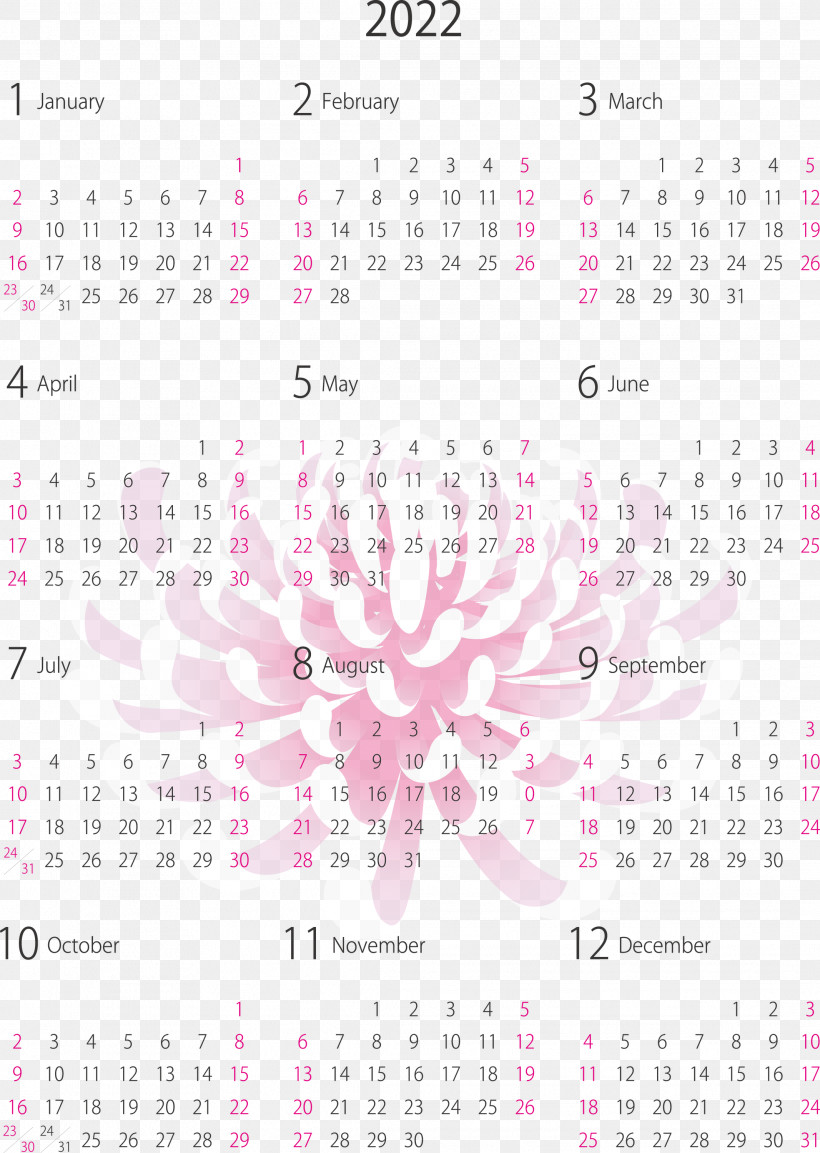 2022 Yearly Canlendar Printable 2022 Yearly Canlendar, PNG, 2133x3000px, Calendar System, Geometry, Line, Mathematics, Meter Download Free