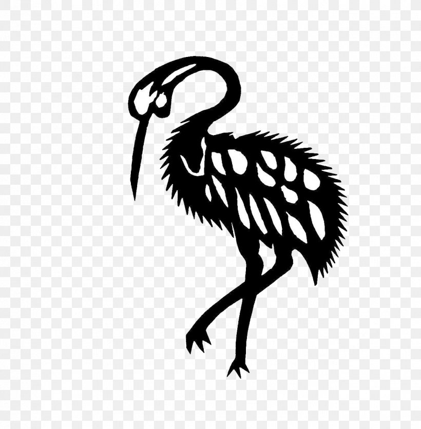 Common Ostrich Bird Papercutting, PNG, 1277x1303px, Common Ostrich, Art, Beak, Bird, Black And White Download Free