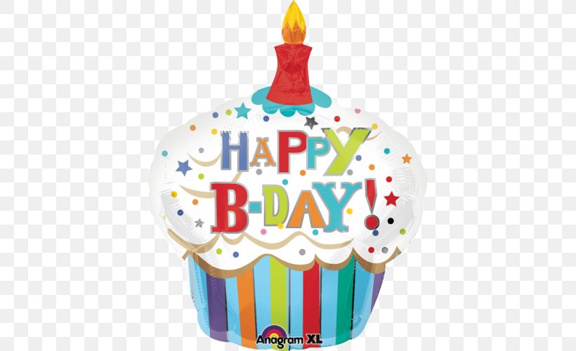 Cupcake Mylar Balloon Birthday BoPET, PNG, 500x500px, Cupcake, Baking Cup, Balloon, Birthday, Bopet Download Free