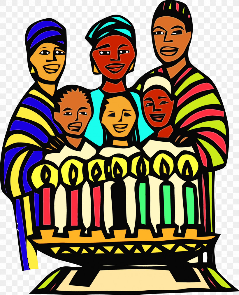People Social Group Cartoon Line Interaction, PNG, 2434x3000px, Kwanzaa, Cartoon, Happy Kwanzaa, Interaction, Line Download Free