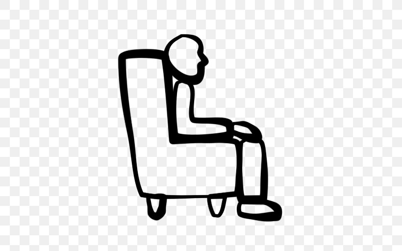Sitting Drawing Clip Art, PNG, 512x512px, Sitting, Area, Black And White, Chair, Drawing Download Free