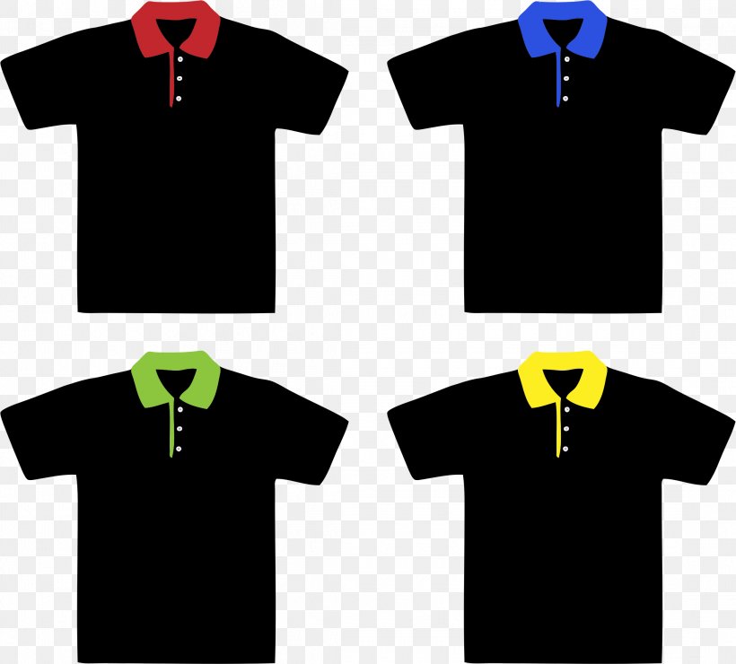 T-shirt Polo Shirt Ralph Lauren Corporation Clip Art, PNG, 2190x1978px, Tshirt, Black, Brand, Clothing, Collar Download Free