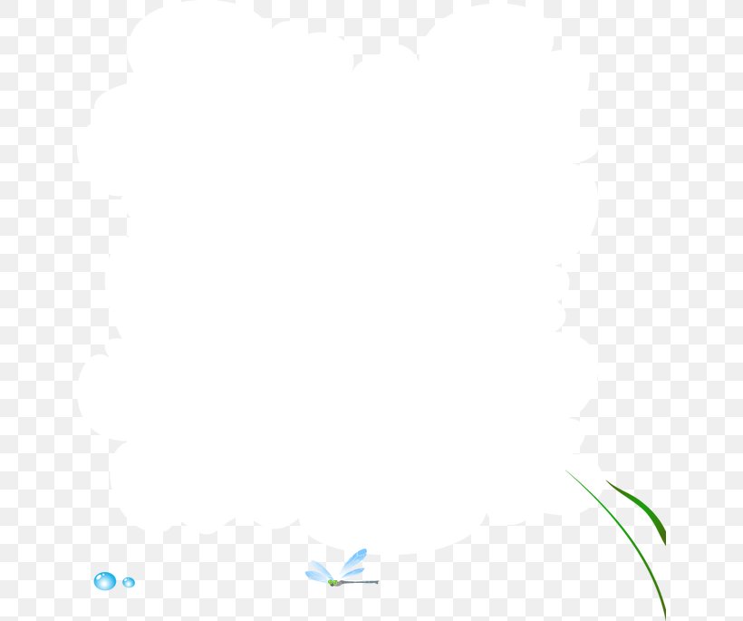 Cartoon Clouds Painted Border, PNG, 650x685px, Paper, Area, Black And White, Blue, Border Download Free