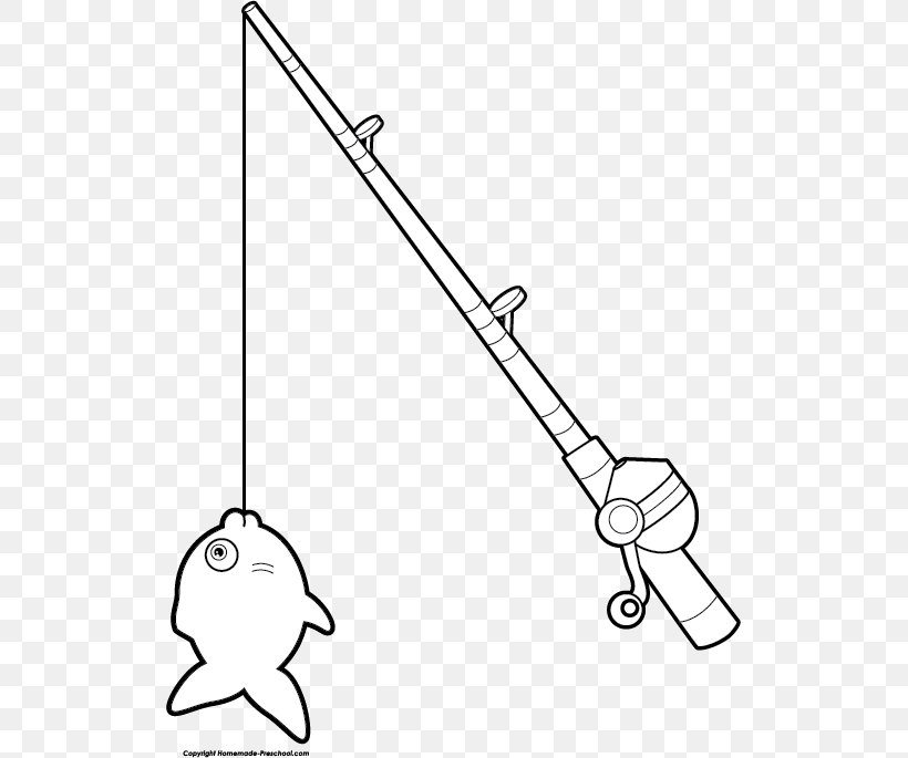 Fishing Rods Drawing Fly Fishing Clip Art, PNG, 519x685px, Fishing Rods, Area, Bass Fishing, Black And White, Coloring Book Download Free