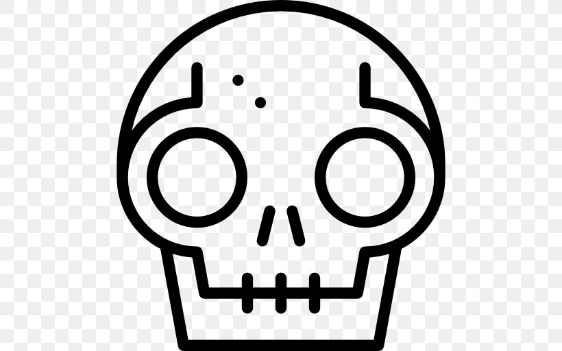 Skull, PNG, 512x512px, Skull, Area, Black And White, Face, Facial Expression Download Free