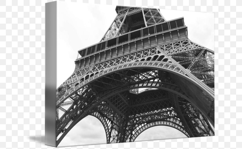 Eiffel Tower Travel Landmark Monument, PNG, 650x504px, Eiffel Tower, Arch, Architecture, Black And White, Building Download Free