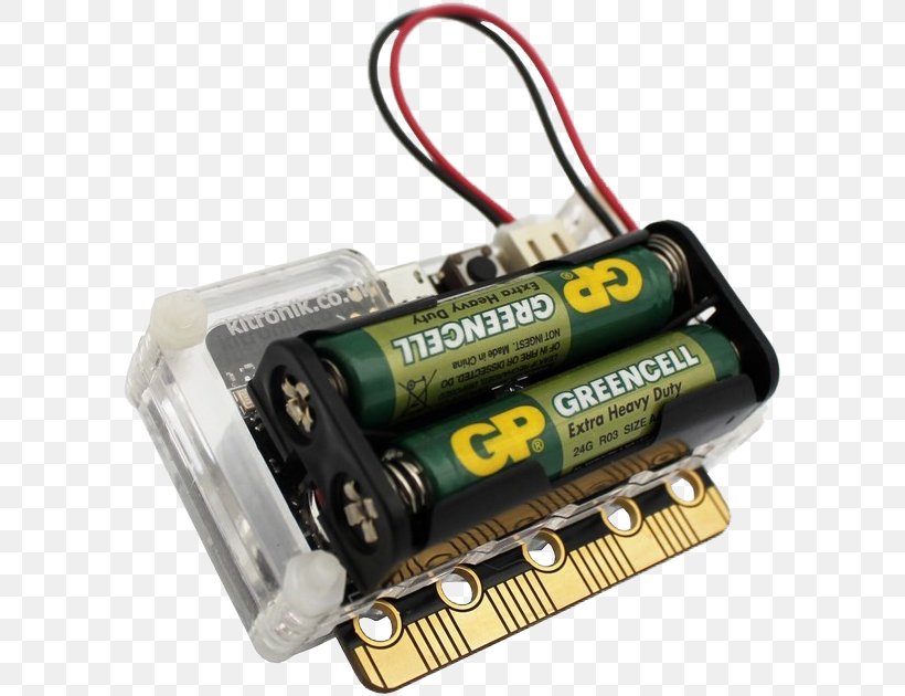 Micro Bit Electric Battery Kitronik MI:pro Protector Case For Micro:bit 5606 MI:pro Protector Case For The BBC Micro:bit, PNG, 597x630px, Micro Bit, Aaa Battery, Battery, Battery Holders, Bbc Download Free
