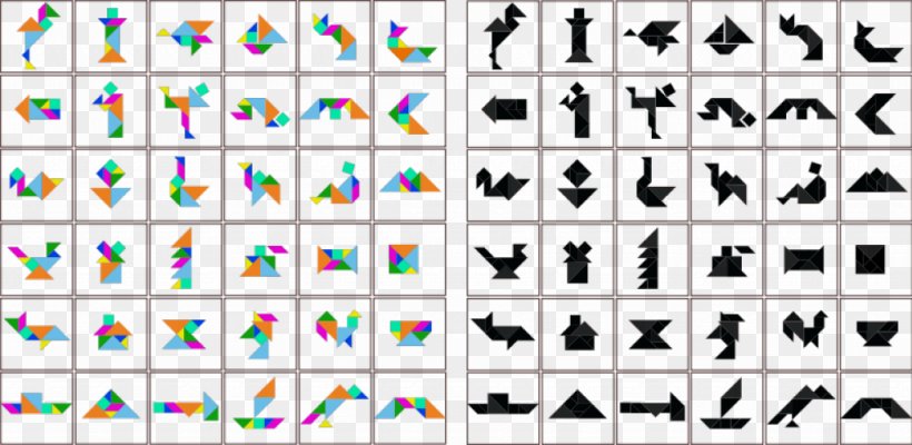 Tangram Puzzle Mathematics Worksheet, PNG, 1023x500px, Tangram, Game, Geometry, Mathematics, Maze Download Free