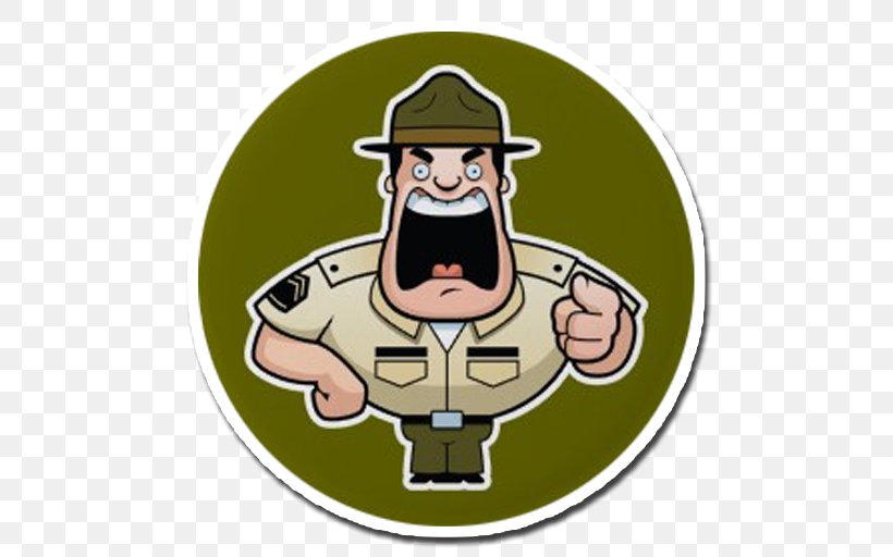Drill Instructor Gunnery Sergeant Cartoon, PNG, 512x512px, Drill Instructor, Cartoon, Fictional Character, Gunnery Sergeant, Human Behavior Download Free