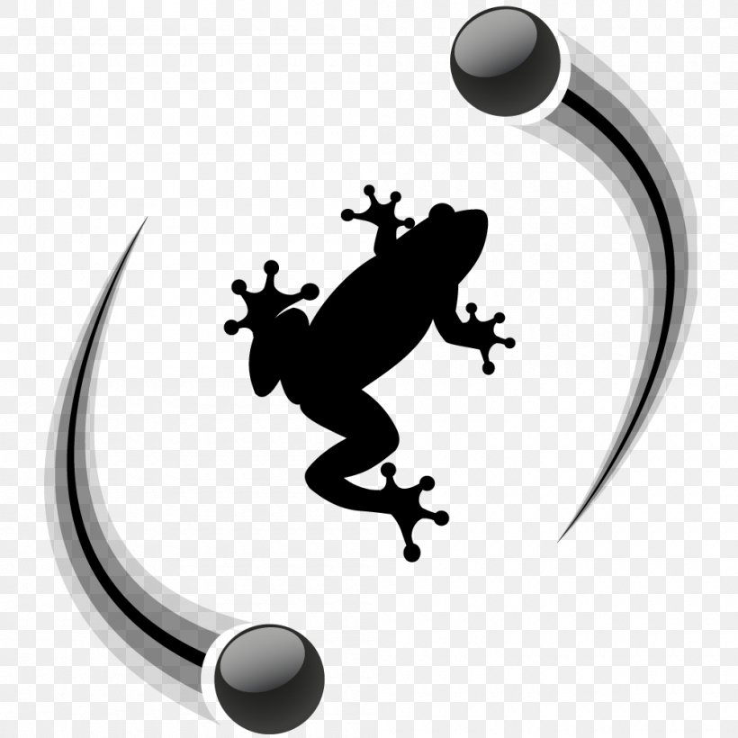 Frog Logo Clip Art, PNG, 1000x1000px, Frog, Amphibian, Black And White, Body Jewelry, Logo Download Free
