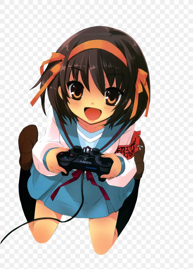 Suzumiya Haruhi No Tomadoi PlayStation 2 Haruhi Suzumiya Figma Video Game, PNG, 1903x2658px, Watercolor, Cartoon, Flower, Frame, Heart Download Free