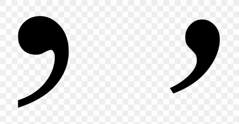 Serial Comma Japanese Punctuation Wikipedia, PNG, 868x452px, Comma, Black And White, Brand, Conjunction, English Download Free