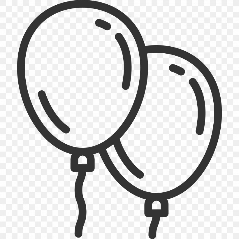 Balloon Party Birthday Inflatable, PNG, 2133x2133px, Balloon, Birthday, Black And White, Feestversiering, Gas Balloon Download Free