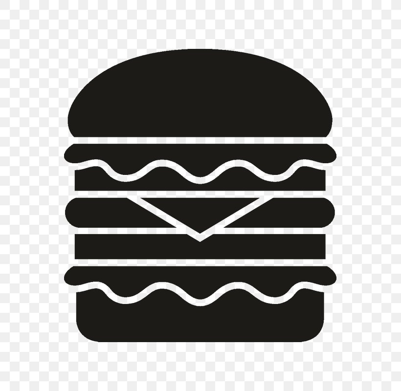 Hamburger McDonald's Big Mac Cheeseburger Computer Icons Fast Food, PNG, 800x800px, Hamburger, Black, Black And White, Brand, Bun Download Free