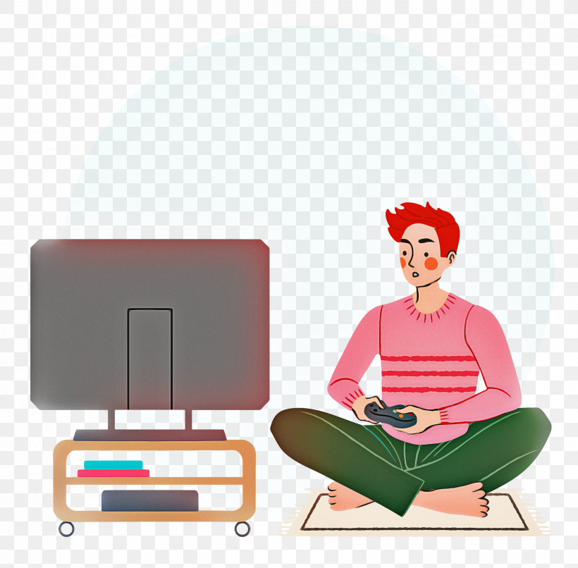 Playing Video Games Game Time, PNG, 2500x2458px, Playing Video Games, Behavior, Cartoon, Chair, Game Time Download Free