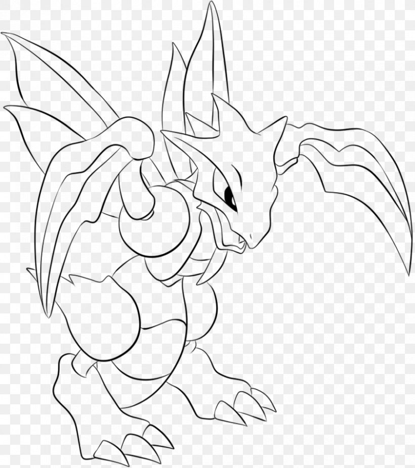 Pokémon Red And Blue Pokémon X And Y Coloring Book Scyther, PNG, 841x950px, Coloring Book, Artwork, Black, Black And White, Blaziken Download Free