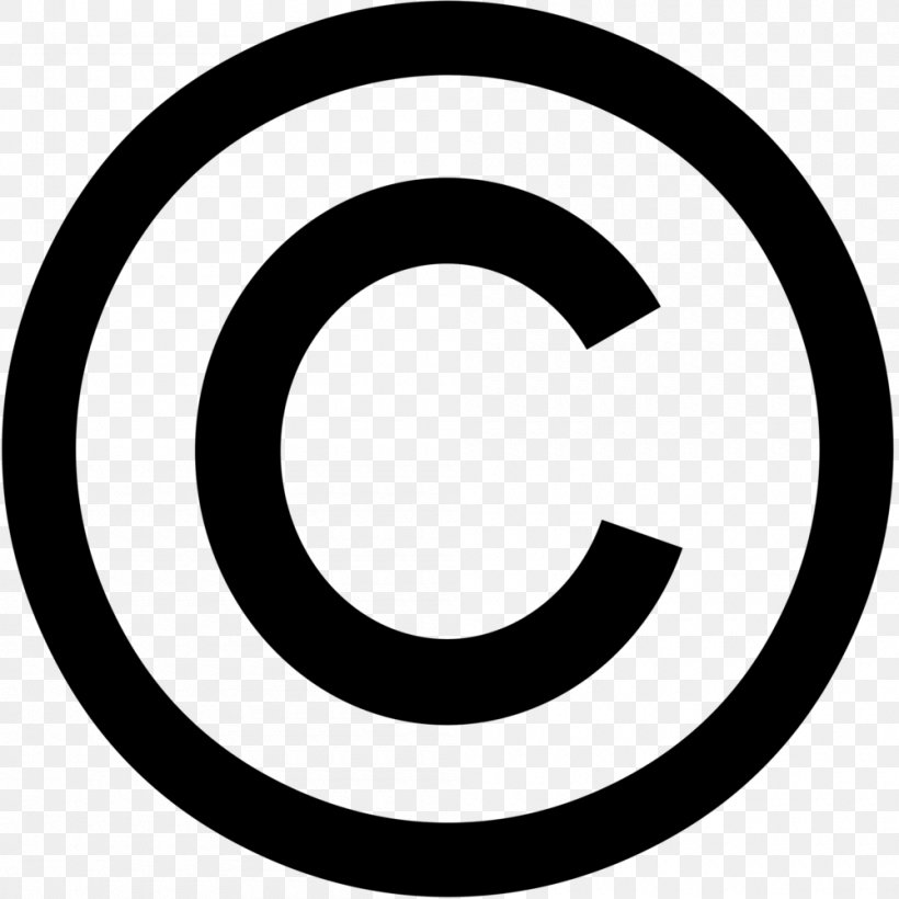 Copyright Symbol Copyright Law Of The United States, PNG, 1000x1000px, Copyright Symbol, Area, Black And White, Character, Copyright Download Free