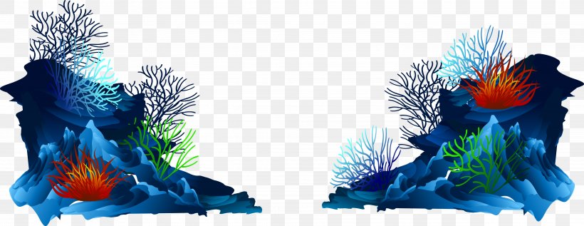 Image Vector Graphics Desktop Wallpaper Coral, PNG, 4169x1615px, Coral, Animation, Art, Blue, Cartoon Download Free