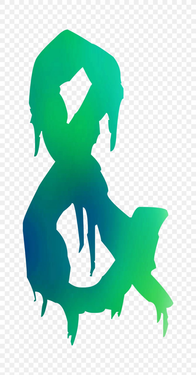 Illustration Clip Art Product Design Silhouette, PNG, 1200x2300px, Silhouette, Character, Fiction, Green Download Free