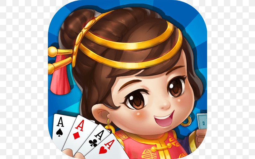 Dou Dizhu 棋牌游戏 Mahjong Video Game Android, PNG, 512x512px, Dou Dizhu, Android, Cartoon, Cheek, Forehead Download Free