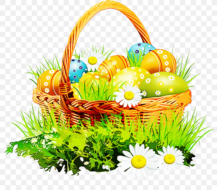 Easter Egg, PNG, 800x718px, Grass, Basket, Easter, Easter Egg, Flower Download Free