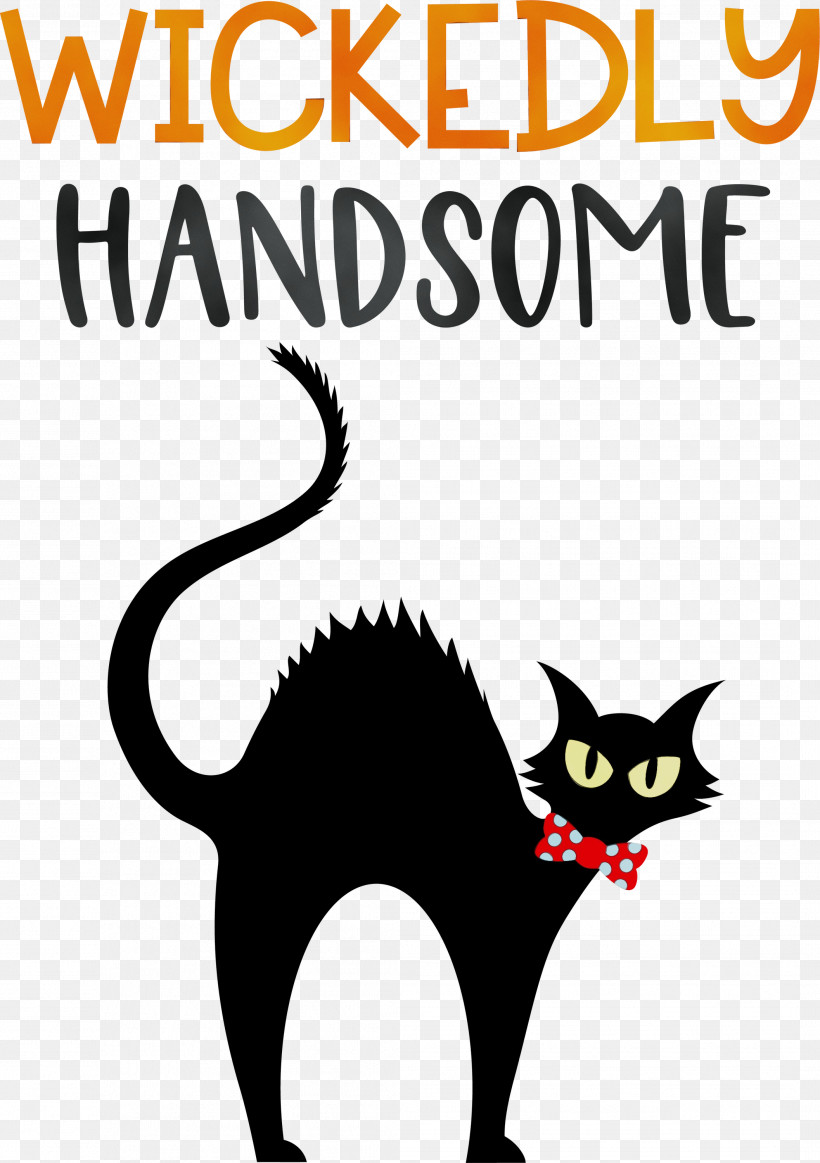 Cat Kitten Black Cat Paw Whiskers, PNG, 2114x3000px, Happy Halloween, Black Cat, Cartoon, Cat, Catlike Download Free