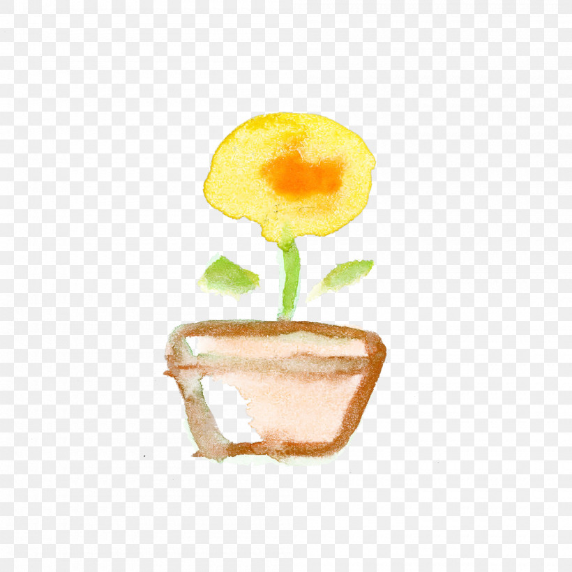 Yellow Flower Plant Egg Yolk, PNG, 2000x2000px, Watercolor Flower, Egg Yolk, Flower, Plant, Yellow Download Free