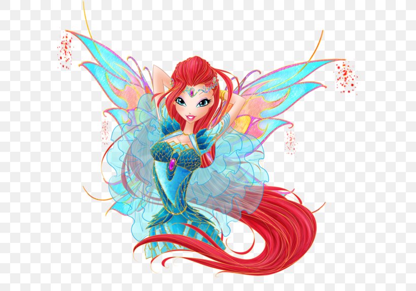 Fairy Bloom Magical Reality Check DeviantArt Winx Club, PNG, 600x575px, Watercolor, Cartoon, Flower, Frame, Heart Download Free