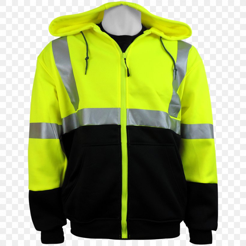 Hoodie Jacket Polar Fleece High-visibility Clothing, PNG, 1000x1000px, Hoodie, Bluza, Chainsaw Safety Clothing, Clothing, Gilets Download Free