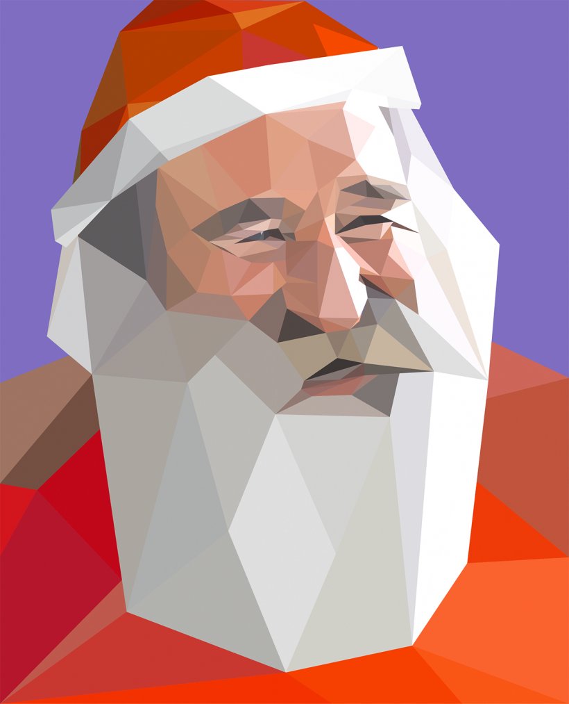 Santa Claus Geometry Christmas, PNG, 1300x1606px, Santa Claus, Art, Cdr, Chin, Christmas Download Free