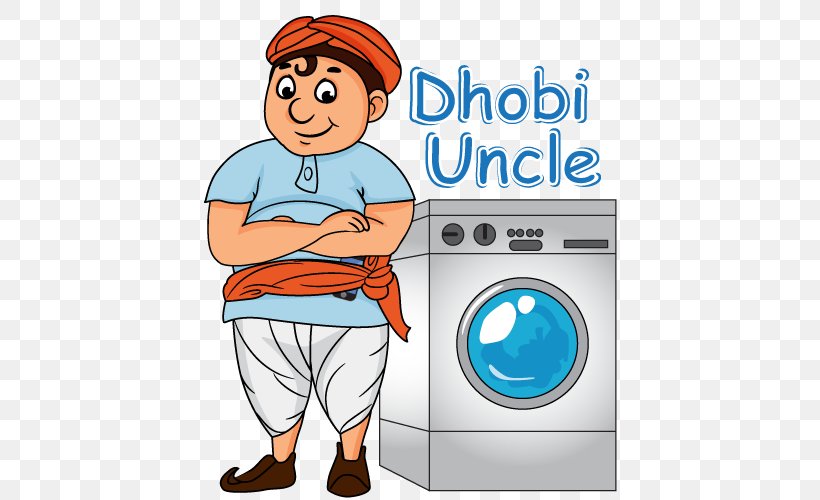 Laundry Dhobi Cartoon Clip Art, PNG, 500x500px, Laundry, Area, Artwork, Behavior, Cartoon Download Free