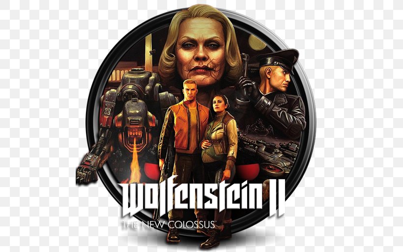 Wolfenstein II: The New Colossus Video Game, PNG, 512x512px, 2017, Wolfenstein Ii The New Colossus, Bj Blazkowicz, Brand, Downloadable Content Download Free