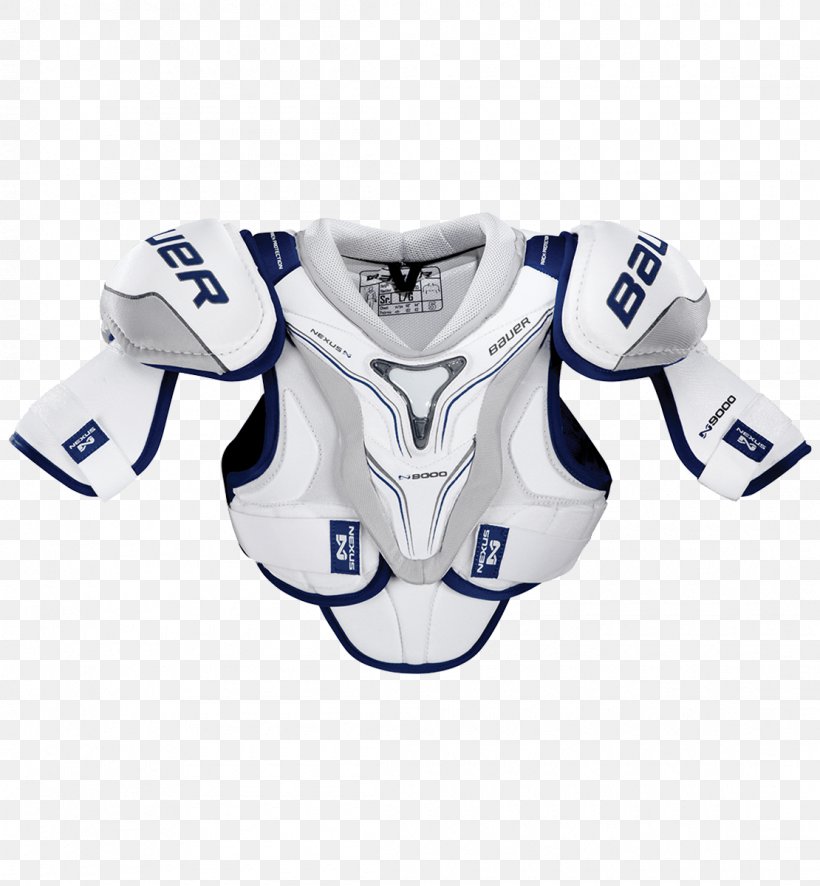 American Football Shoulder Pads Ice Hockey Bauer Hockey Sports, PNG, 1110x1200px, Ice Hockey, Baseball Equipment, Baseball Protective Gear, Bauer Hockey, Blue Download Free