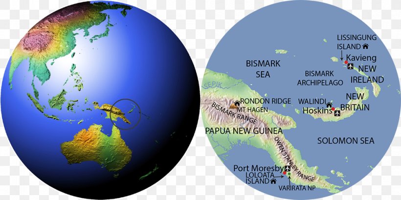 Bismarck Archipelago New Britain Solomon Sea New Guinea, PNG, 1000x500px, Bismarck Archipelago, Archipelago, Coral Sea, Earth, Globe Download Free